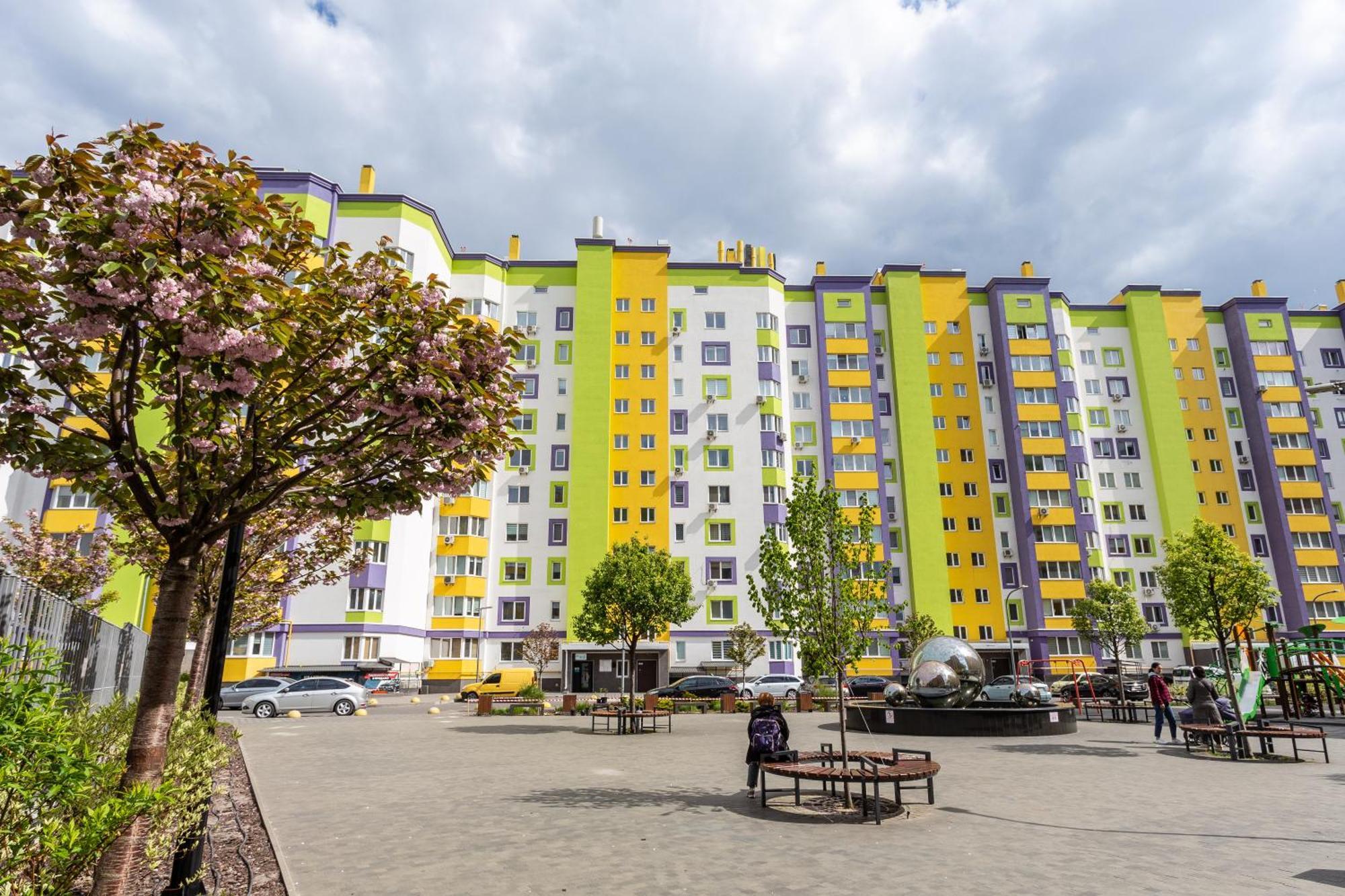 Апартаменты 093 Квартира в новом комплексе, рядом с Кольцевой. Киев Экстерьер фото
